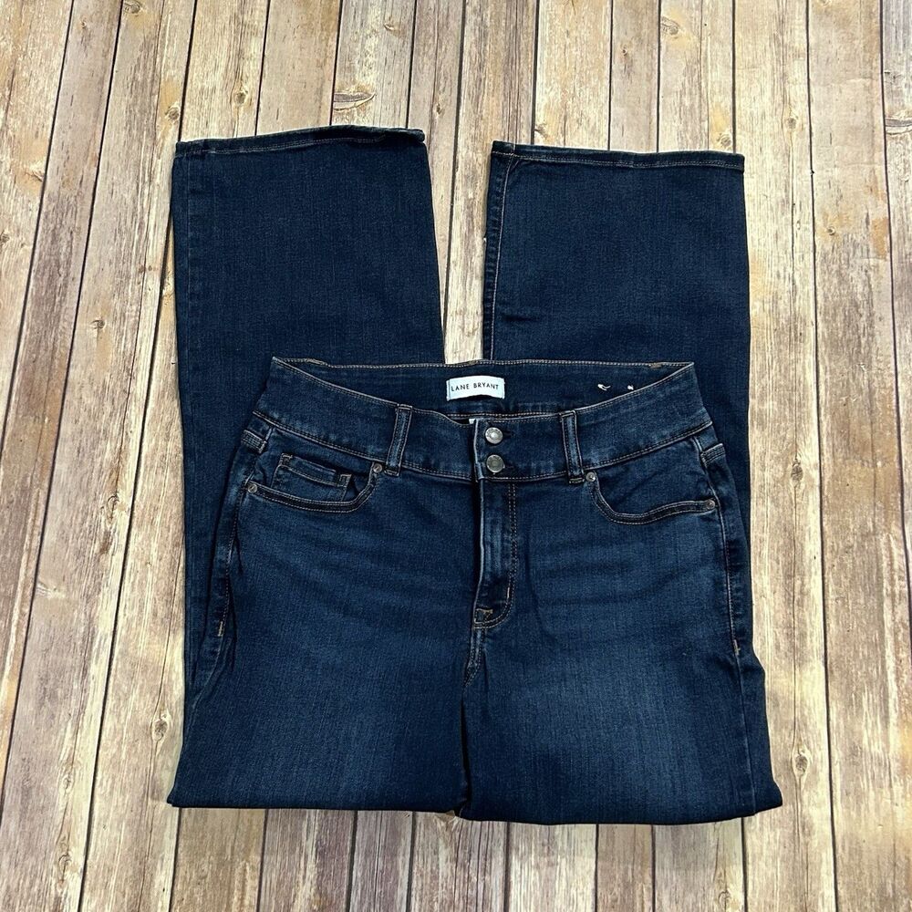 Lane Bryant Flex Magic Waistband High-Rise Boot Leg Jeans Sz 14 Tighter Tummy 1